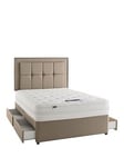 Silentnight Paige 1400 Pocket Mattress And Upholstered Divan Base Bed Set