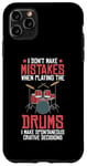 Coque pour iPhone 11 Pro Max Drums Instrument Funny Playing Musical Leçon