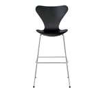 Fritz Hansen - 3197 Sjuan, Lackerad bokfanér, NineGrey - Barstolar & barpallar - Arne Jacobsen - Grå - Metall/Trä