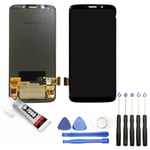 VITRE TACTILE + ECRAN LCD POUR MOTOROLA Z3 PLAY 6,01" NOIR + OUTILS + COLLE