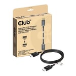 1.6M Club3D CAC-1092 DisplayPort 2.1 (M) to DisplayPort 2.1 (M) Bidirectional Ca