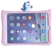 Trolsk Kids Case with strap - Cute Pink Unicorn (iPad mini 7/6)