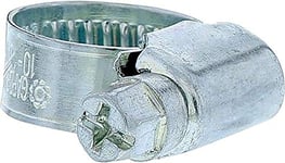 Gardena Pince à tuyau: Pince à tuyau en acier inoxydable pour la fixation de tuyauterie, Zone de serrage 10-16 mm (1/2 Pouce), bande passante de 9 mm, fil de ver (7190-20)