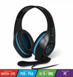 Casque Gaming PRO-H5 Bleu avec Micro Compatible XBOX One, PS4, PS5, SWITCH, PC