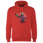 Guardians of the Galaxy Retro Rocket Raccoon Hoodie - Red - XL