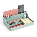 Miquelrius - Plateau organisateur de bureau, Organisateur de bureau de grande capacité, Taille 250 x 175 x 72 mm, Design compact et résistant, Idéal pour le bureau et les documents, Vert