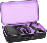 Dur Cas étui de Voyage Housse Porter pour Oculus Quest/Quest 2 Casque de réalité virtuelle All-in-One 64Go 256Go (Violet intérieur)