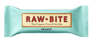 RawBite Glutenfri Bar Peanut EKO 12-Pack - 50 g - 12 Bare