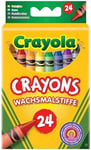 CRAYOLA Crayons, Bright Strong Colours, Multi, 24 Count 24 count (Pack of 1)