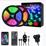 Bluetooth LED Strip 2*5M, RGB LED Strips Music Sync Color Changing LED Lights with Remote&App, Suitable for Bedroom, Kitchen, TV, Party, Wedding Decoration