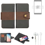 wallet case for Samsung Galaxy S23+ + earphones bookstyle cover pouch