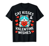 Valentines Day Cat Kisses & Valentine Wishes Funny Rhyming T-Shirt