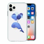 For Apple Iphone 11 Pro Silicone Case Whale Art - S2820