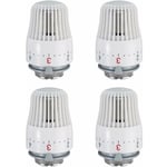 Ensoleille - Lot de 4 têtes thermostatiques tête de vanne thermostatique de remplacement vanne de radiateur thermostatique