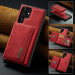 Samsung Galaxy S22 Ultra      Magnetic Wallet    Red