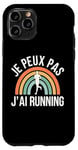 Coque pour iPhone 11 Pro humour Je Peux Pas J'Ai Running hommes