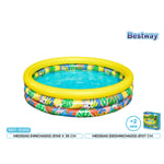 Bestway 51203 Tropical Ø168x38 Cm Rund Uppblåsbar Pool