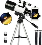 TUOKE Telescope for Astronomy Adult Kids Beginners, 150X Astronomical Refractor