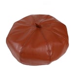 QB Chapeaux de béret d'hiver pour Les Femmes Chapeau octogonal en Cuir d'unité Centrale Femme Mode Femmes Chapeau-Caramel