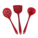 3 pcs Cookware Kitchen Gadgets Non Scratch Cooking Utensils Set Silicone Turner