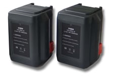 Lot de 2 batteries Li-Ion vhbw 4000mAh (18V) pour outils taille-haie Gardena Ergocut 48 comme 8835-U, 8835-20, 8839, 8839-20.