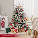 Design In - Sapin de Noël Artificiel 146 cm 688 Branches pe pvc 200 Lumières led Blanches Chaudes CW69460