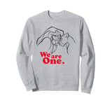 Disney Lion King Simba and Nala We are One Love Sweatshirt