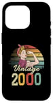 Coque pour iPhone 16 Pro 25 ans édition limitée 2000 vintage 25ème anniversaire femme