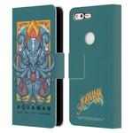 AQUAMAN AND THE LOST KINGDOM GRAPHICS LEATHER BOOK CASE FOR GOOGLE PHONES