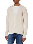 Tommy Hilfiger Men Cardigan, Off-White (Feather White), M