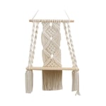 Cyslmuk - Boho macramé tenture murale étagère macramé décoration murale tissé gland tapisserie étagère murale à la main coton corde porte-plante