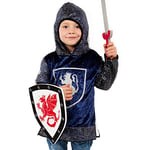 PRETEND TO BEE Royal Knight Fancy Dress Costume for Kids, Blue 5-7 Years