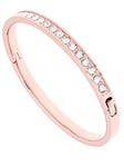 Ted Baker Clemara Hinge Crystal Bangle Bracelet For Women - Small (Rose Gold/Crystal)