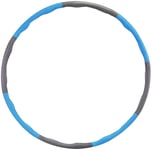 Hula Hoop 8 Knots,Hula Hoop Adult Fitness Beginners,Hula Hoop Fitness Tire Massage,Weighted Hula Hoop Fitness Exercise Hoola Hoops for Adults,Kids,Hoola (6 nœuds, Bleu)