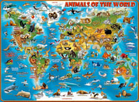 Ravensburger- Tiere Rund Um Die Welt 13257-Puzzle pour Enfants-Animaux Autour du Monde, 13257, Multicolore