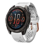 Garmin Fenix 8 AMOLED 43mm Klockarmband i silikon - Vit