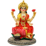 Statue de la déesse indienne Lakshmi – 13 cm H Lakshmi Idols Statue Murti Laxmi Staue Maison Bureau Temple Mandir Pooja Article Diwali Cadeaux Diwali Décoration pour la maison Cadeau spirituel