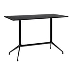 HAY - About a Table AAT10 High - Black Base - Black Linoleum - 160x80x95 cm - Barbord - Hee Welling - Svart - Metall/Trä/Plast