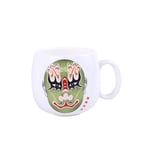 lachineuse - Mug Collection Opéra de Pékin - Masque Traditionnel Vert - En Céramique - Tasse Café, Thé, Infusion - Coloris Blanc - Cadeau Chine Asie - Symbole d'Impulsivité