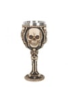 See, Hear, Speak No Evil Skeleton Resin Goblet