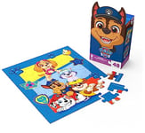 LA PAT PATROUILLE - Puzzle Boite Personnage 48 Pièces Carton Chase La Pat' Patrouille - Paw Patrol - Jeu De Société Puzzle Pat'Patrouille - Chase Marcus Stella Ruben Everest - Jouet Enfant 3 Ans Et +