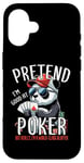 Coque pour iPhone 16 Poker Panda Jeu de cartes à jouer Panda