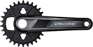 SHIMANO Unisex - Adult M6100 Crankset, Black, One Size