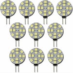 LaBlanc - 10x Ampoule LED G4 DC 12V Non dimmable Blanc 6000K Ampoule de lumière Remplacement 20W Lampe halogène pour Cuisine Camping-Car RV remorque