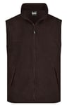 Gilet Sans Manches Bodywarmer Polaire Homme - Jn045 - Marron