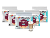 Tassimo Costa Skinny Latte Coffee Pods (Pack of 5, Total 60 Pods, 30 Servings)