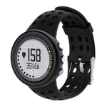 Suunto M1 M2 M4 M5 Male version Miesten Pehmeä Silikooni Vaihdettava Sportti Kellon Ranneke - Musta