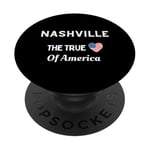 Patriotic Love Nashville USA The True Heart Of America PopSockets Adhesive PopGrip