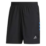 adidas Run It 3S Short Sport Shorts - Black/Glory Blue, XL9