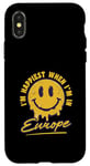 Coque pour iPhone X/XS Europe Amant Espagne Italie Allemagne Voyage Vacances Européen